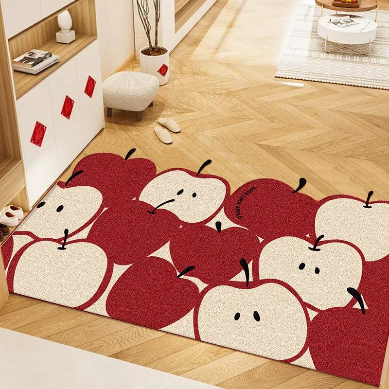 可裁剪入户门口玄关垫子丝圈脚垫进门红色地毯蹭脚除尘圣诞节地垫,居家布艺,入户地垫,淘宝优惠券,粉丝福利购,淘宝优惠卷