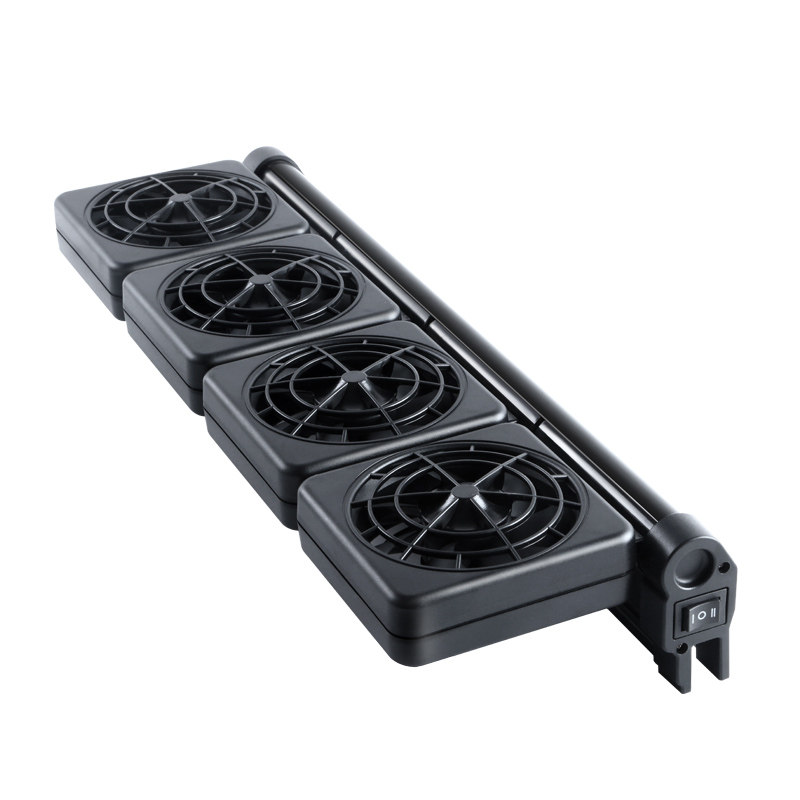 鱼缸降温风扇冷水机制冷棒神小型器散热低音家用养鱼水族冷却支架