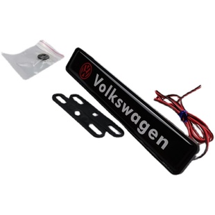 适用于大众普桑捷达奥迪中网改装LED发光车标带灯中网标汽车装饰