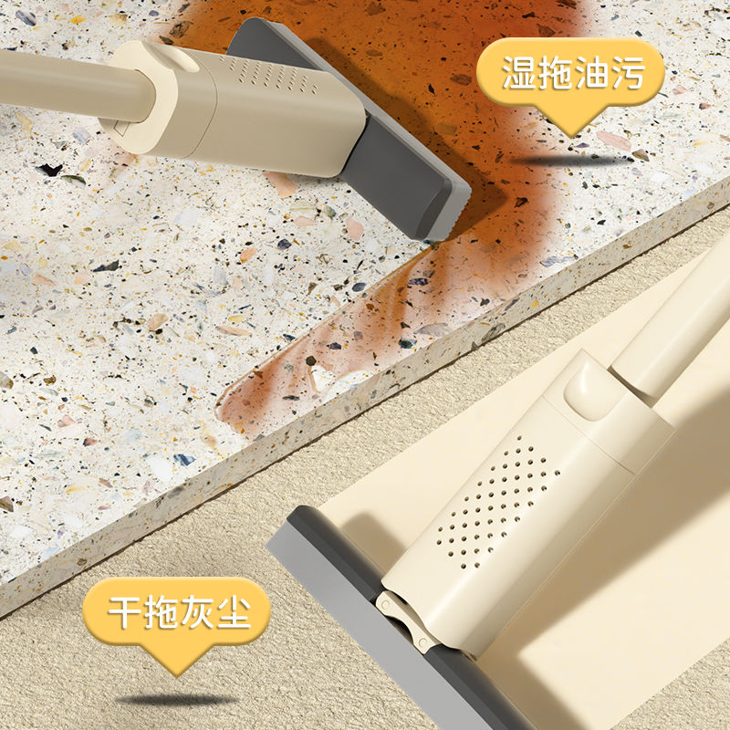 吸水拖把免洗干湿两用厨房卫生间胶棉迷你可折叠手持家用清洁神器