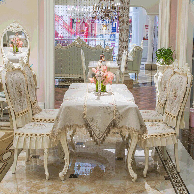 欧式餐椅垫坐垫套高档奢华家用透气防滑餐桌椅子套罩布艺套装定做