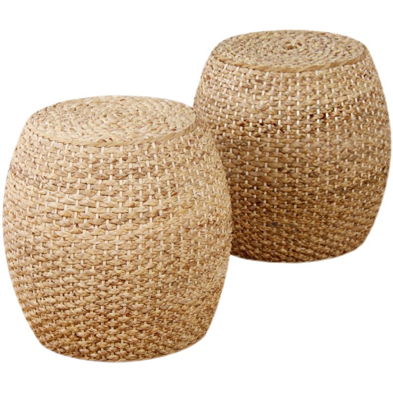 藤编凳子实木坐墩沙发凳家用板凳草编矮凳换鞋凳客厅餐桌凳墩子,住宅家具,矮凳,淘宝优惠券,粉丝福利购,淘宝优惠卷