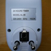 英式 定时插座开关定时器提醒器自动通电断电循环定时器