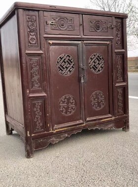 民俗老物件老式柜子置物中式特色旧家俱怀旧纪念收藏品老古董装饰