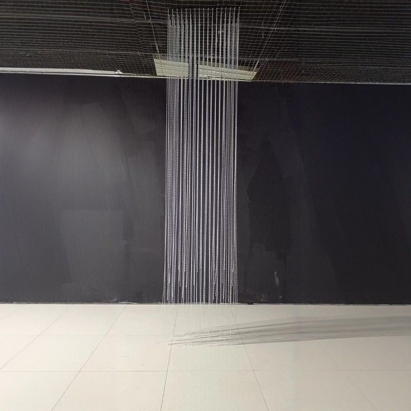 新款亚克力珠帘吊顶挂件婚庆道具水晶婚礼堂顶部装饰舞台背景珠链