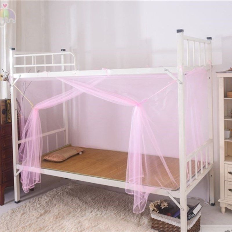 上下铺床的蚊帐大学生宿舍专用90x190床帘单人寝室防尘顶2024新款