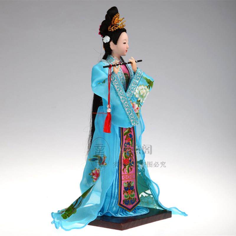 中国风特色手工艺品绢人娃娃京剧人物摆件戏曲娃娃出国礼物
