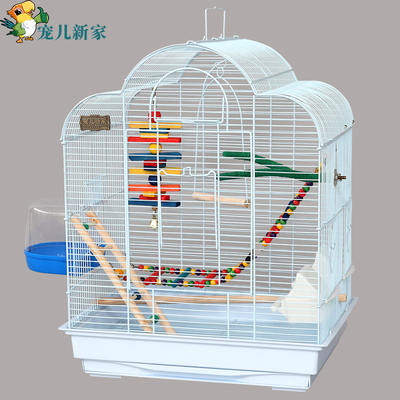 金属圆顶别墅大型鹦鹉笼 豪华大号超大特大 八哥虎皮玄凤 鸟笼子