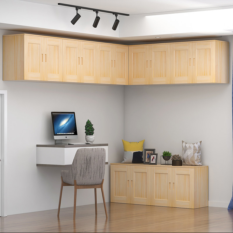 吊柜墙壁柜实木卧室客厅挂墙式放棉被衣柜顶柜壁柜收纳柜子储物柜
