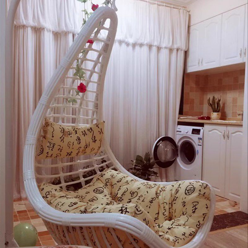 家用吊篮秋千小型吊椅藤椅摇篮椅鸟巢椅室内阳台懒人单人吊牀摇椅