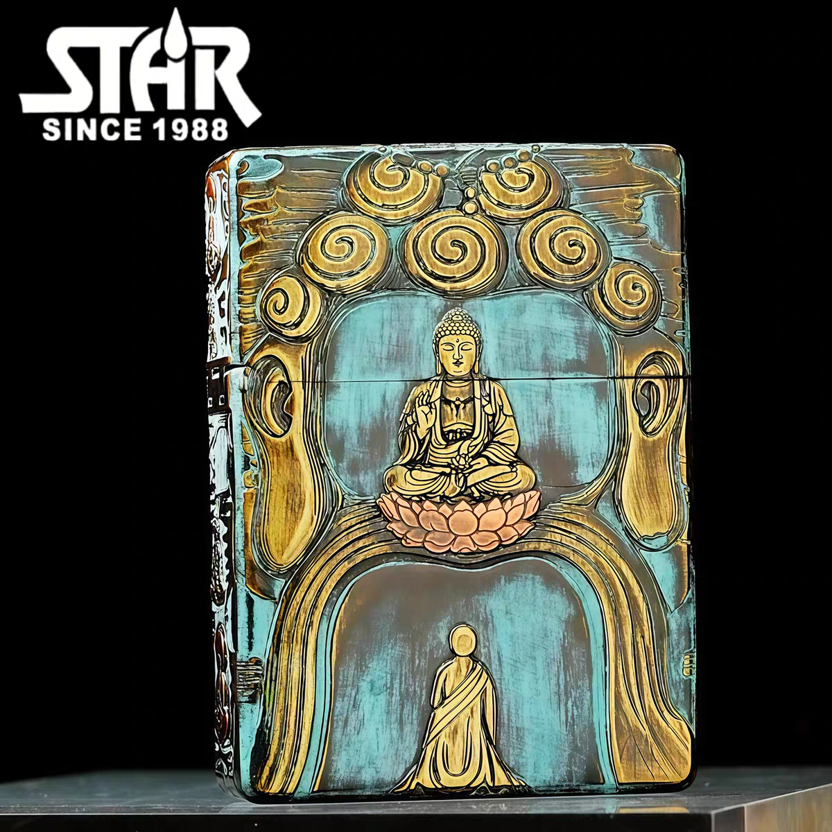 STAR恒星ST9机型青铜时代万物生创意煤油打火机青铜煤油机送男友