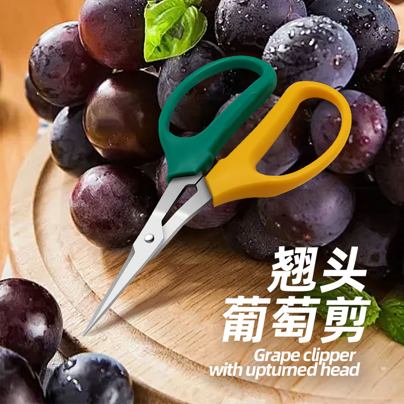 不锈钢翘头葡萄专用剪刀摘果蔬果