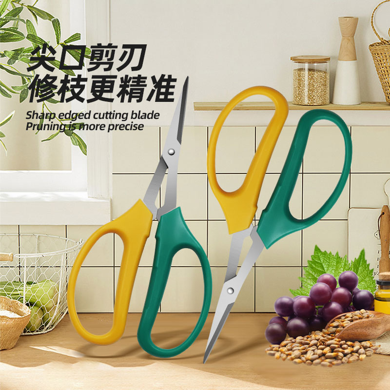 不锈钢翘头葡萄专用剪刀摘果蔬果