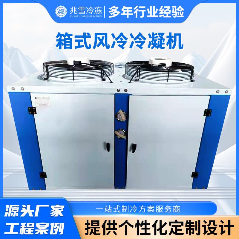 箱式风冷凝机组工业螺杆式制冷机冷冻箱式风冷冷凝机组