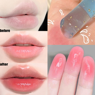 极速Change Lipstick Gold Foil Shinny Lip Balm Long Lasting M