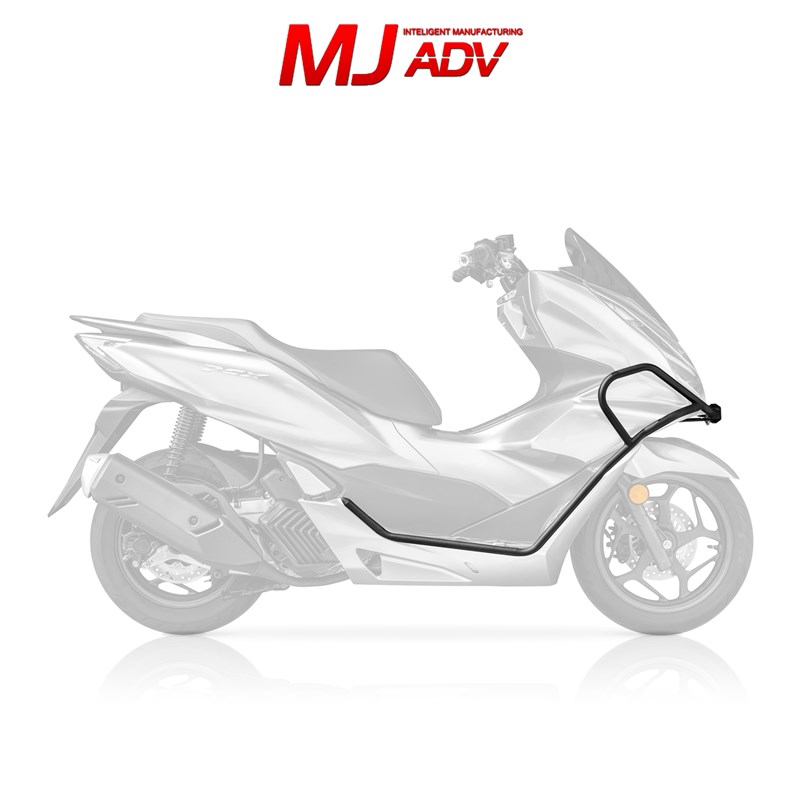 适用于本田PCX160保险杠特制碳钢护杠全包围保护杠车身防摔架改装