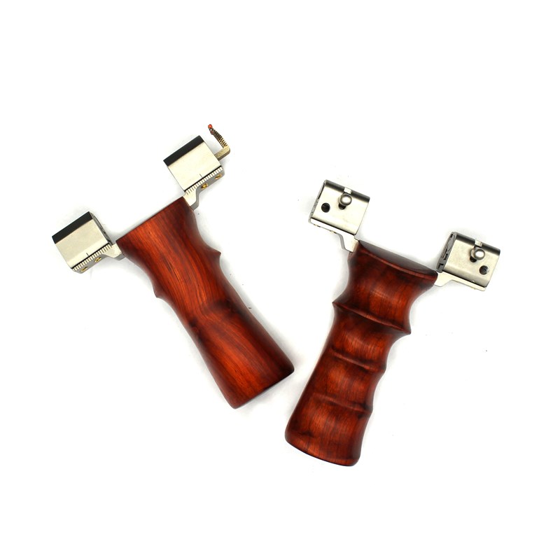 钛合金TC21凸轮轴速夹屠龙快压扁皮弹弓犀牛角紫檀木把大弓门可调