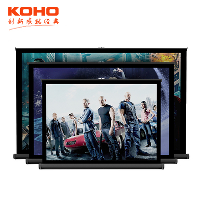 极速KOHO 50寸移动可携式幕布16:9微型投影机桌幕 手拉幕布商务可