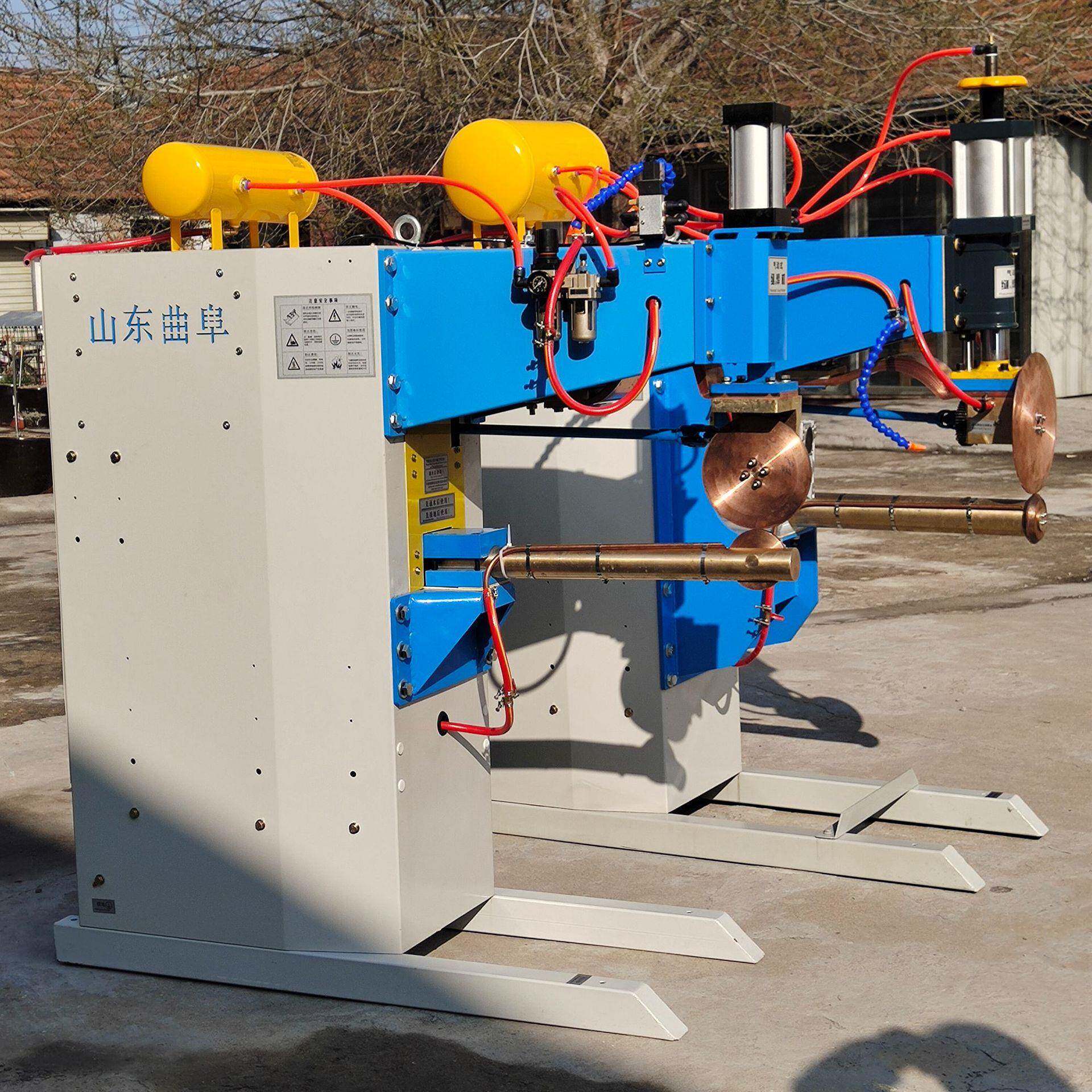 滚轮式直缝焊机 100kva 纵向直线焊缝滚焊机 圆筒风管烟筒直线焊