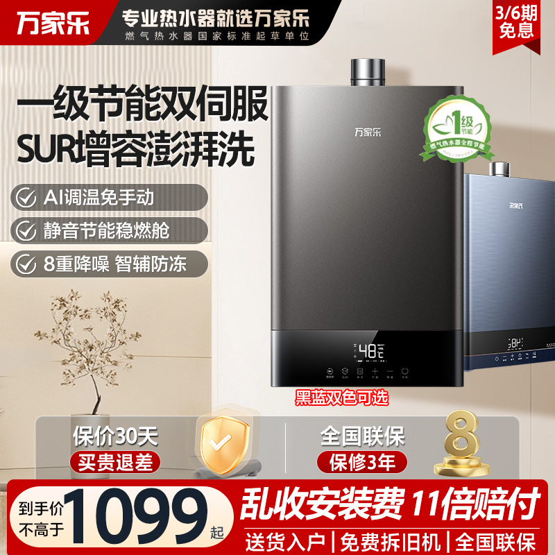 万家乐燃气热水器T6S家用水伺服恒温RS6节能天然气RS6