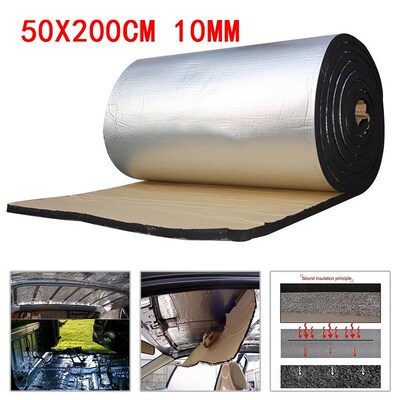 极速0.52M Car Firewall Floor Heat Shield Mat Door Engine