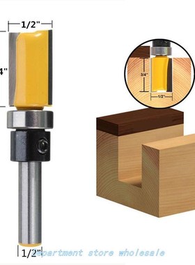 1Pc Flush Trim 1/2 W x 3/4 H Shank Bearing 1/2 Shank Rout