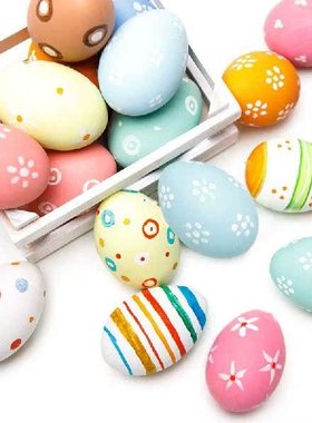 DIY Easter Decoration Eggs Styrofoam Foam Ball Happy Easter