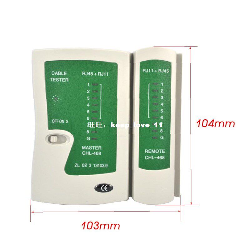 RJ45 RJ11Cat5 Cat6 LAN Cable Tester Handheld Netwo