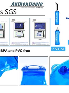 Folding  Collapsible TPU Soft Flask 250ml 500ml  Soft Water