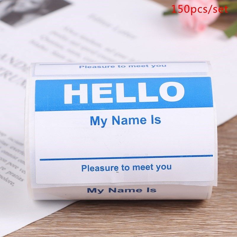Name Tag Labels Hello My Name Is sticker 150PCS Baby Announ