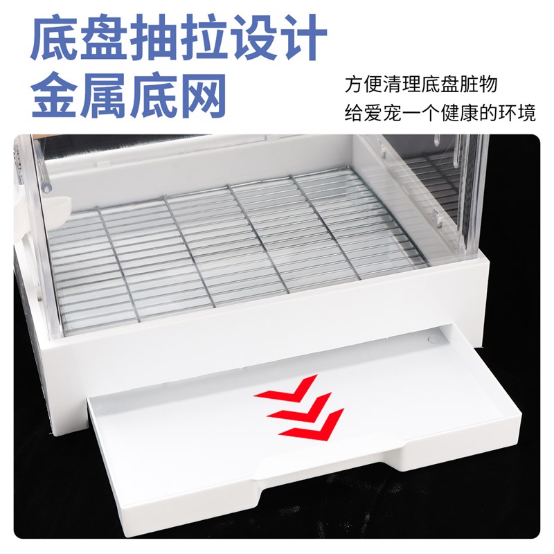 虎皮鹦鹉鸟笼牡丹玄凤透明亚克力全景豪华防溅观赏保暖繁殖笼子