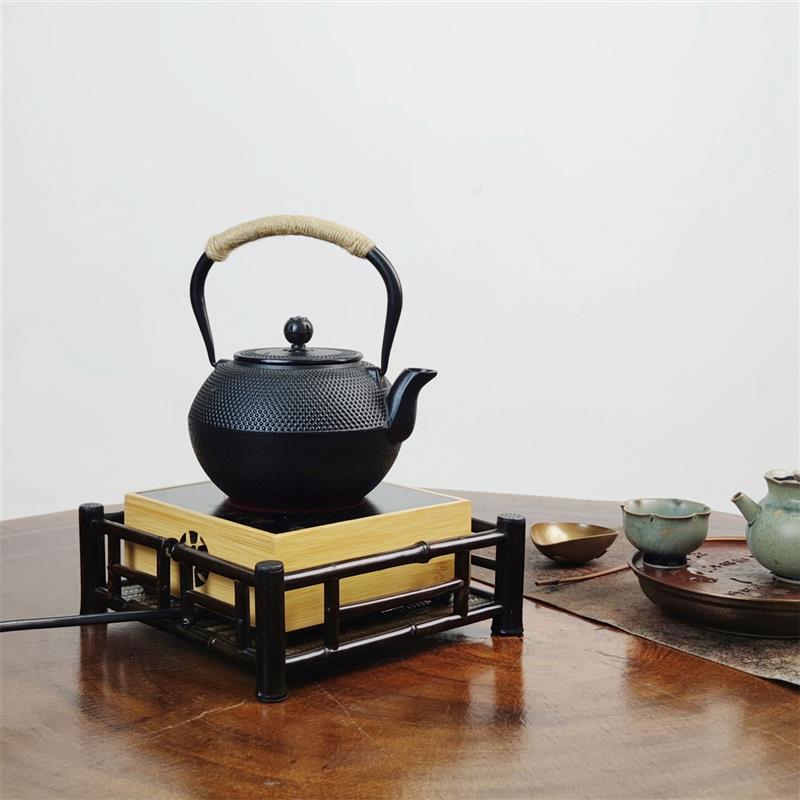 好货紫竹碳炉架晾炉架茶具收纳托盘展示架凉炭炉底座小火炉茶棚竹