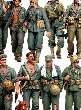 [tuskmodel] 1 35 scale resin model figures kit big set The U