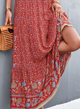 Cherry Invasion 2023 New Women Clothing Casual Long Floral P