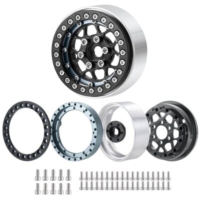 YEAHRUN 1.9 inch Metal Beadlock Wheel Hub 25mm Wheel Rim For