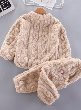 pcs Winter Baby Clothes Sets Flannel Homewear Suit Long