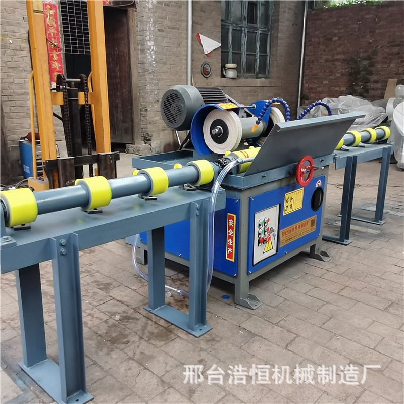 水磨抛光机钢管除锈打磨机不锈钢拉丝机多工位抛光机圆管抛光机