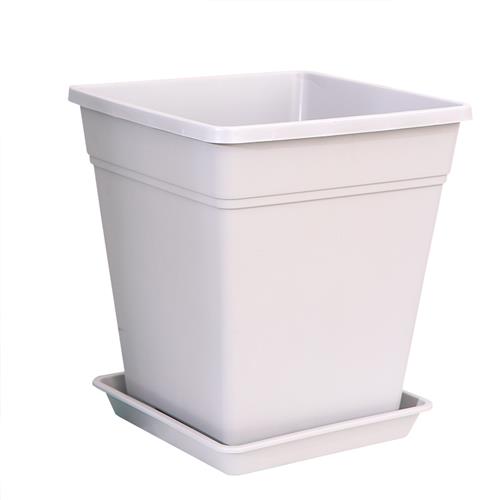 长盛正方形青山控根塑料花盆透气花卉加仑盆铁线莲月季大口径方盆