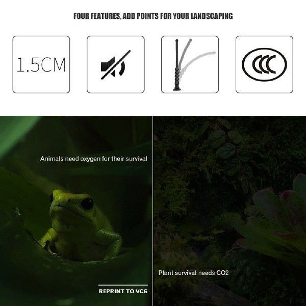 Ecological Rain forest Landscaping Cylinder Exhaust Fan