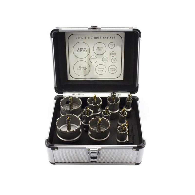 厂家BYrl-222 TCT金属合金钻孔器  铁板铝材打孔钻头铝盒套装 6PC
