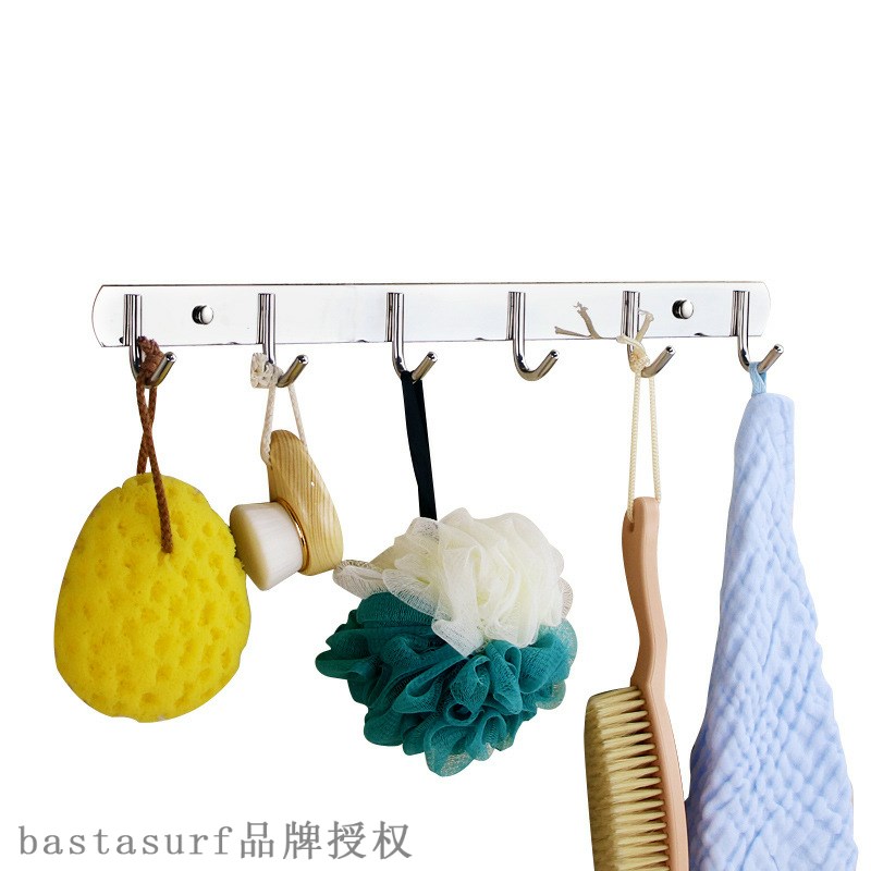 Wall rack bathroom clothes hook cloakroom bathroom non perf