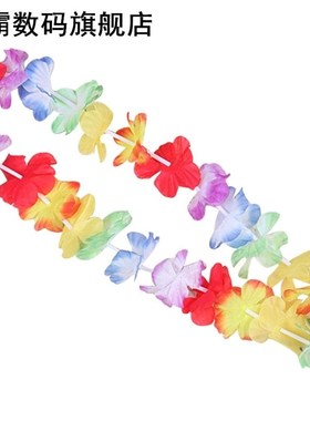 10pcs Hawaii Artifical Flower Necklace Hawaiian Leis Wreath