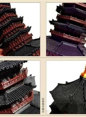 静观吾界 古代塔楼城楼古城门建筑装饰  中式盆景微景观 桌面摆件