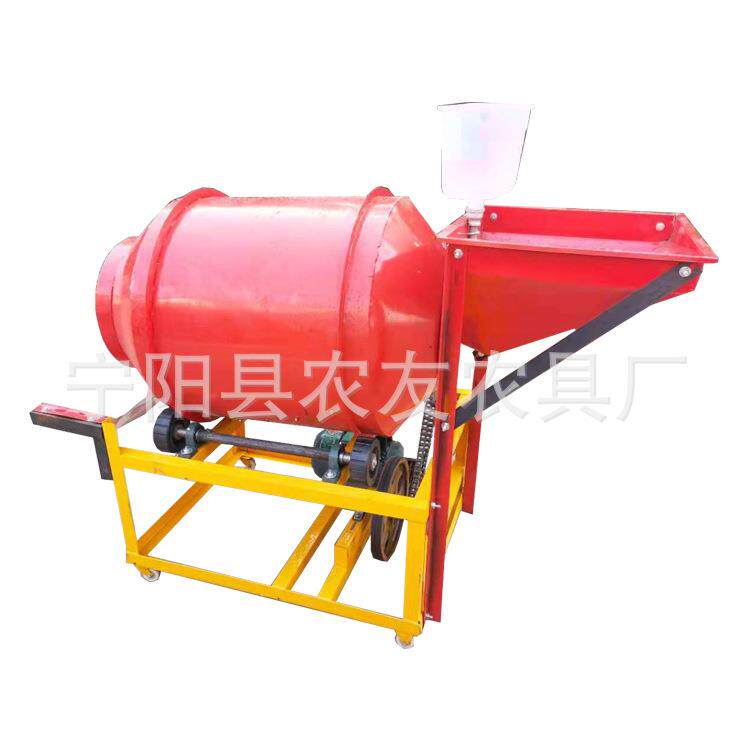 卧式滚筒花生拌种机 青岛平度拌花生种子菏泽大蒜拌种机拌药均匀