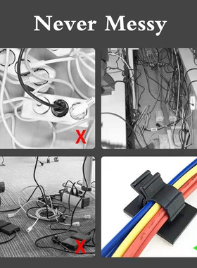 10pcs Cable Organizer Self Adhesive Cable Clips Table Cable