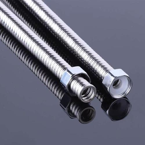 1寸304不锈钢波纹管暖气片蒸汽DN25金属软管 32冷热水进水管锅炉