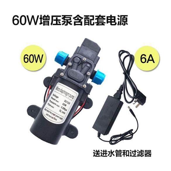 2021加j压水泵浇水自来水增压泵高压隔膜12v直流自动喷淋微型抽水