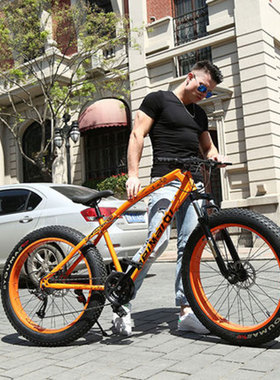 Mountain Bike Beach Snow Bike 4.0 Super Wide Tires 20/24/26