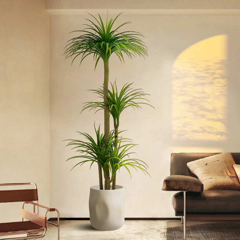 龙血树仿真绿植高端轻奢客厅装饰树室内大型盆栽落地摆件仿真花