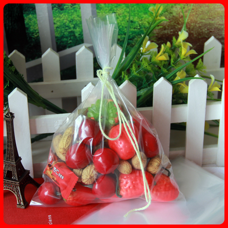 8号 PE平口袋/包装袋/塑料袋/礼品袋 17*25   100只8丝透明加厚